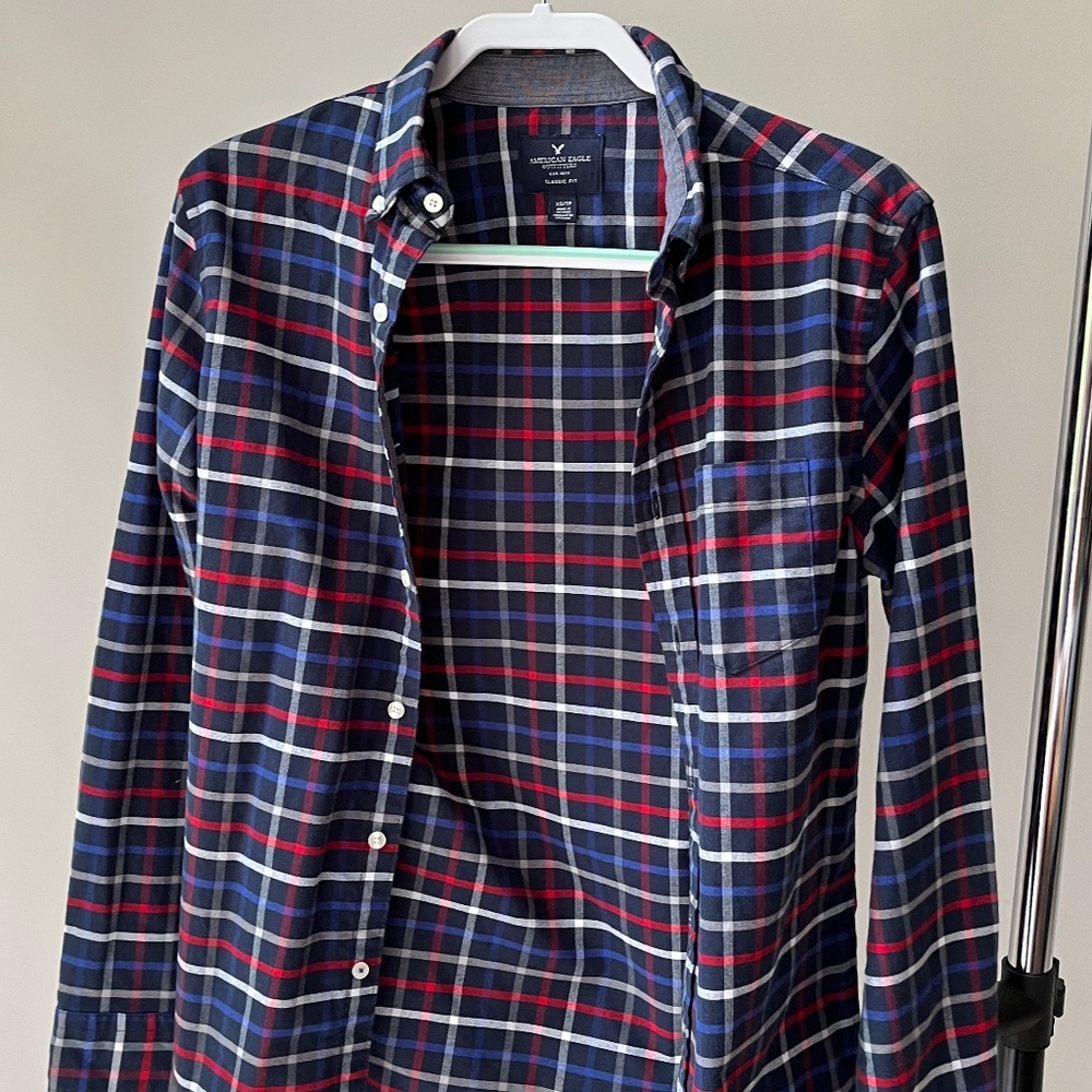 AE Plaid Button Up